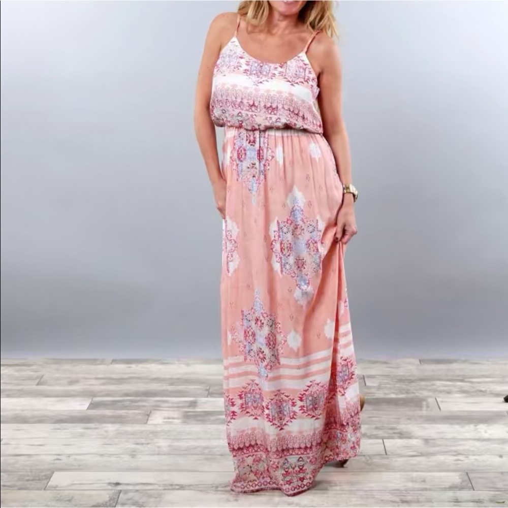 Boho Summer Dress - Pink - Medium (6-8) - BRAND NEW - Never Worn